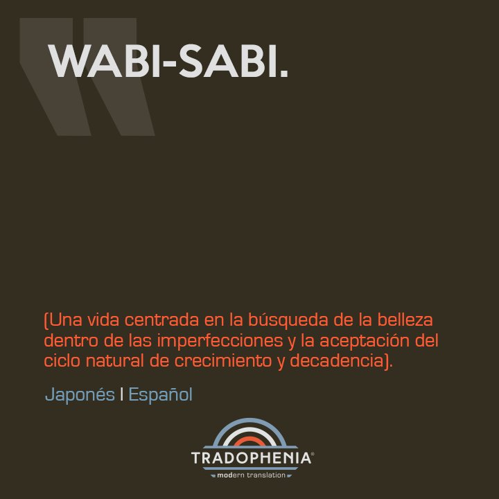 Una palabra bonita con un concepto filosófico precioso (que no se confunda con wasabi)... ¡Buen finde! #Japanese #translations #languages