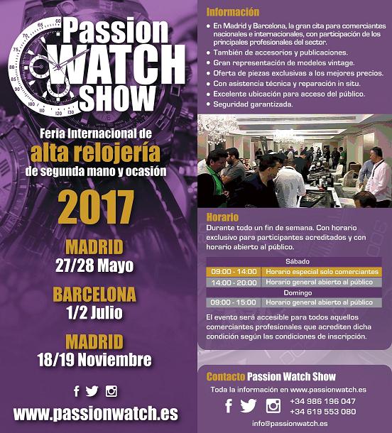 passionwatch's tweet photo. Te esperamos https://t.co/srl0gj2jtP