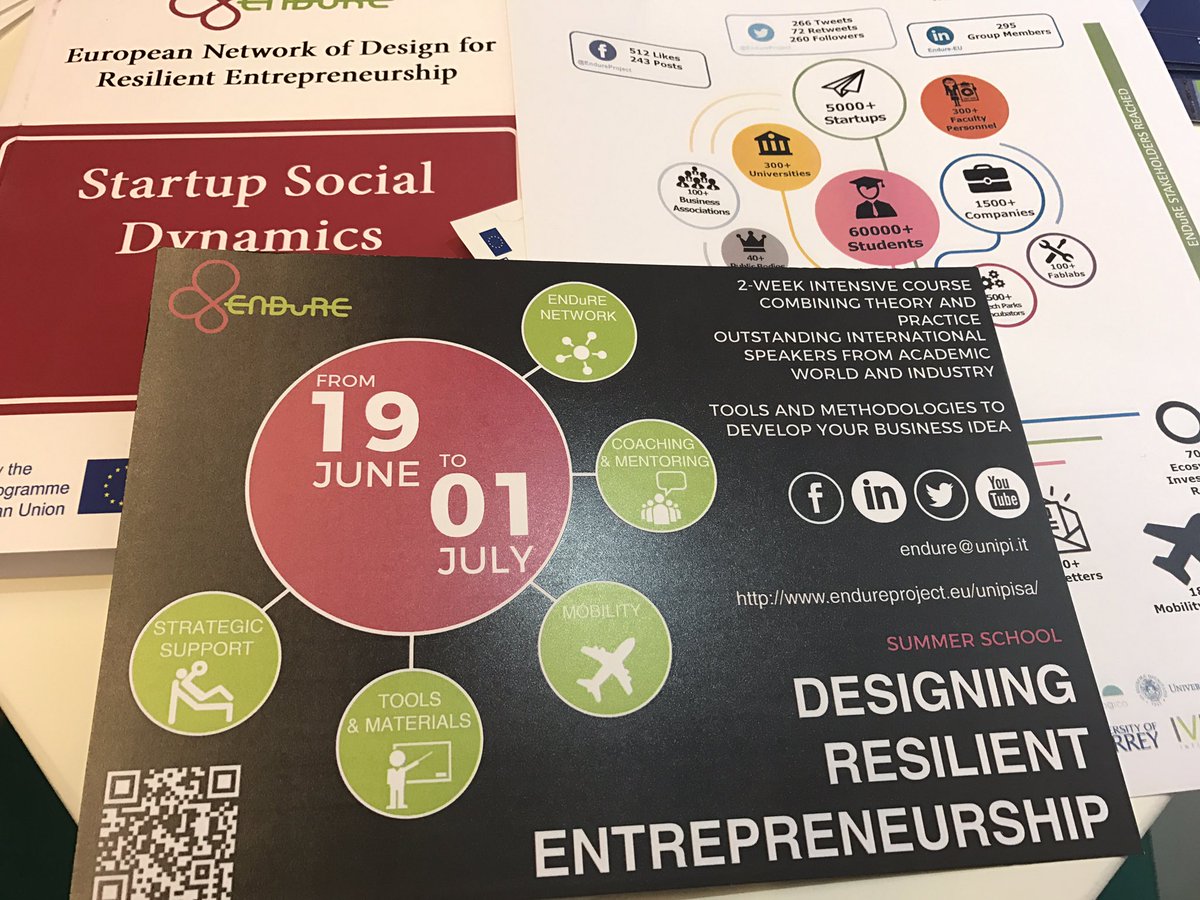 EndureProject's tweet image. Come to visit our stand #UBforum. Endure is ready to launch a new edition of its #entrepreneurship program @Unipisa @EUErasmusPlus