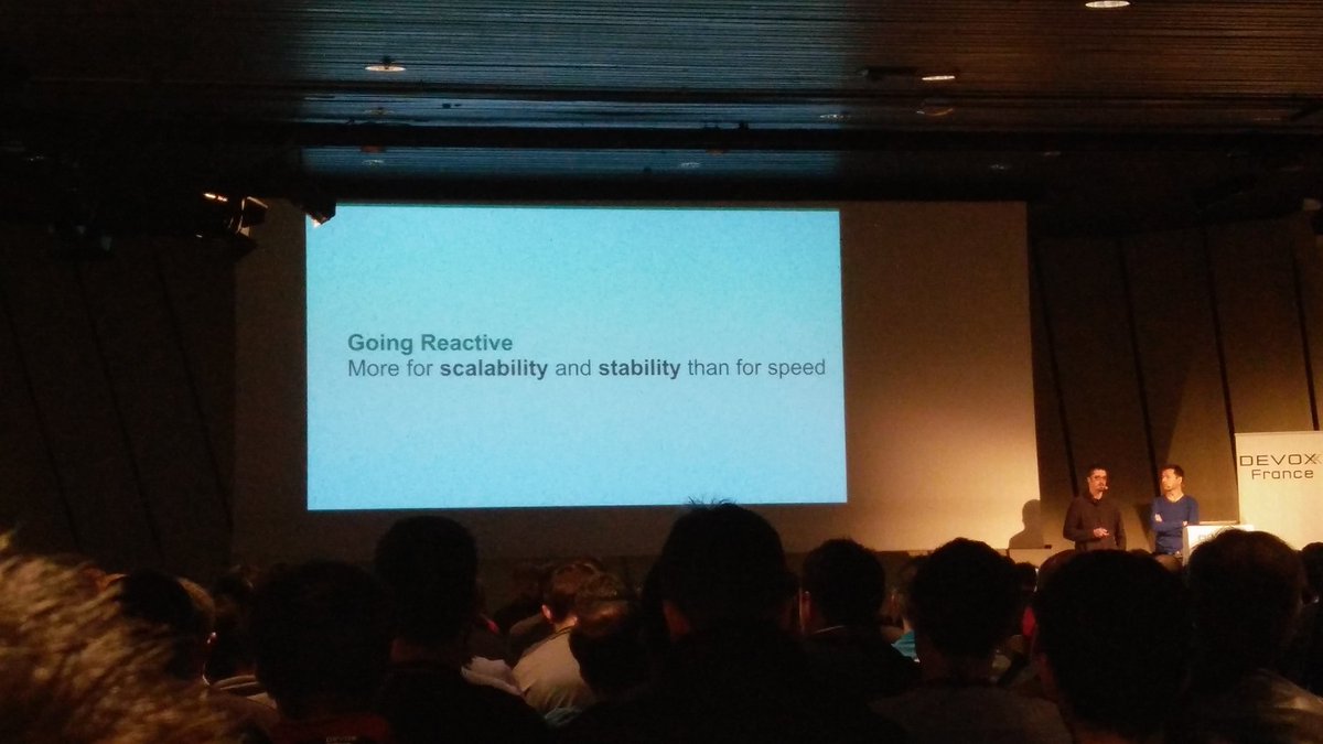 AlbanBerthout's tweet image. Conf #ReactiveSpring au @DevoxxFR. Comment favoriser la scalabilité et la disponibilité dans votre architecture ?