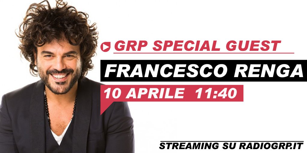 Ospite <a href="/RengaOfficial/">Francesco Renga</a> #Nuovaluce
Le tue domande a renga@radiogrp.it le più belle vanno in diretta
#ilPiemonteSiamoNoi #GrpSpecialGuest
