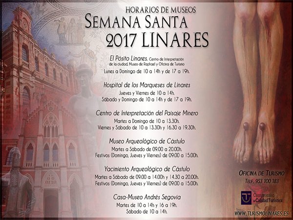 🏛Amplia oferta cultural en los museos de #Linares durante la #SemanaSanta2017.
👉linaresinformacion.es/texto-diario/m…
