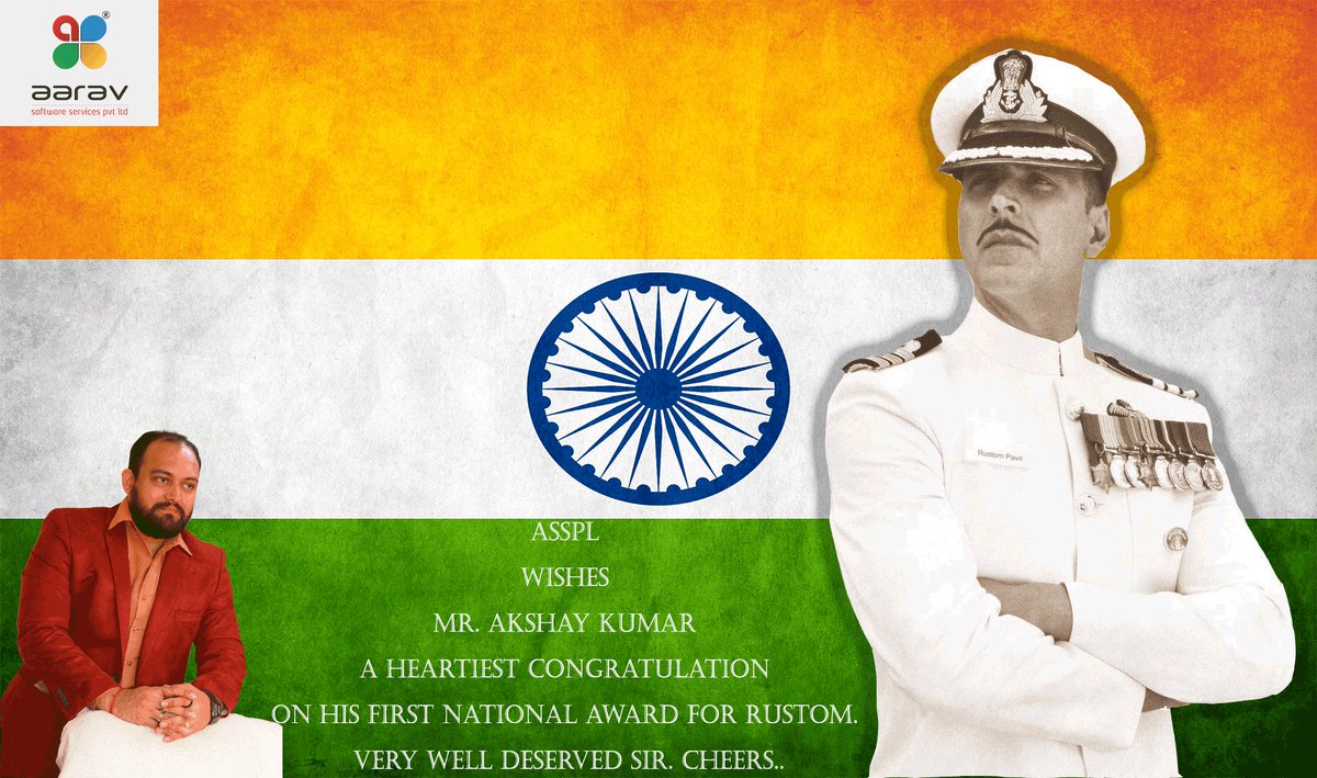 aarav_software's tweet photo. #Heartiest Congrats to @Mr.AkshayKumar 
for Winning His First #NationalFilmAwards For Best Actor!!!
#Congo #akshayKumar #NationalFilmAwards! https://t.co/TFnzPPXcRm
