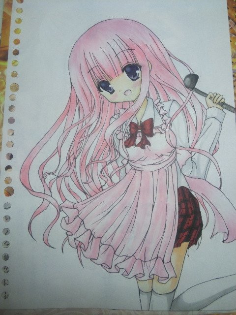 今見ても普通にかわいいような
#高2のときこんな絵描いてた 