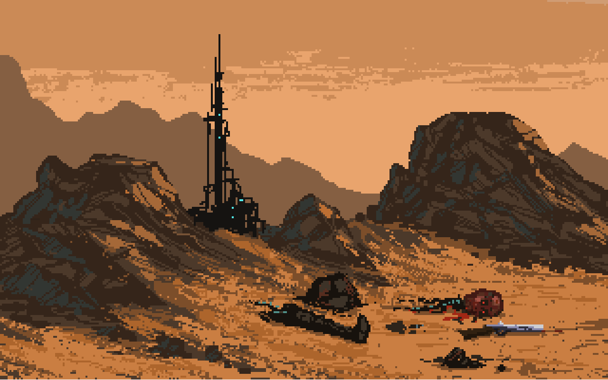 Welcome to the desert! #pixelart. pic.twitter.com/4vuTvqsXrl. 