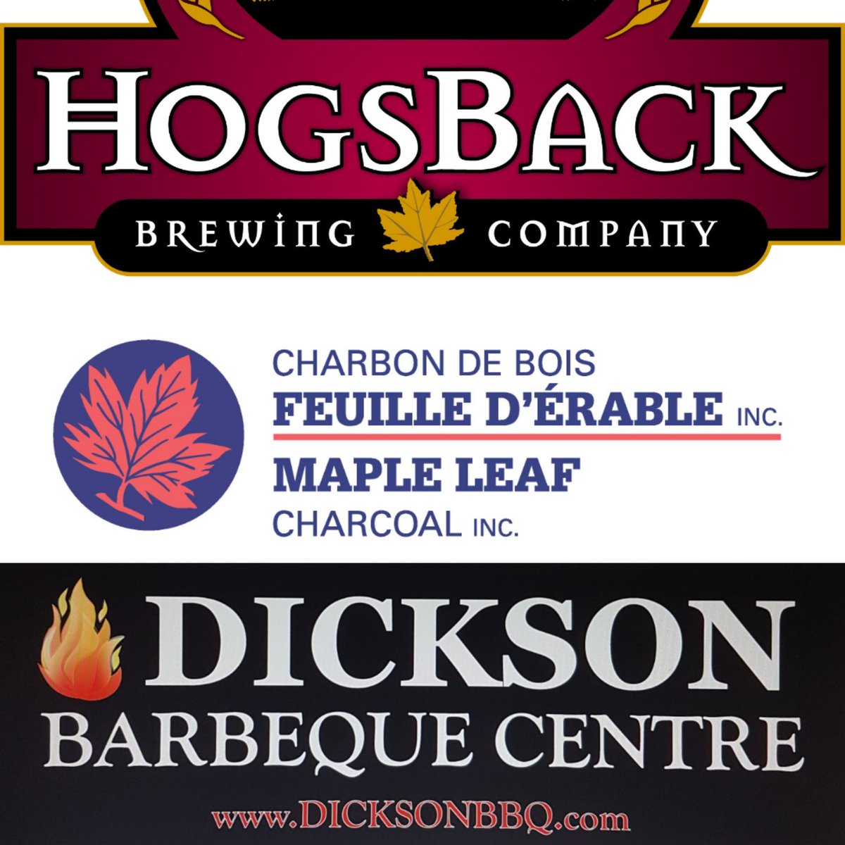 QandBrew's tweet photo. We are so excited and proud to introduce our 3 incredible sponsors. Please check out @HogsBackBrewing @DicksonBBQ and Maple Leaf Charcoal https://t.co/aZbv6UvOR9