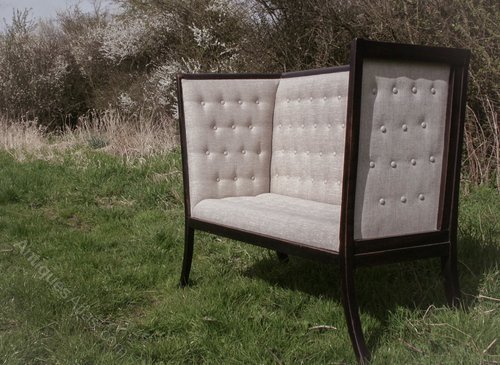 From Eddintheclouds antiques Edwardian Small Settee in style of George Walton antiques-atlas.com/antique/edward… #antiques <a href="/eddintheclouds/">Edd</a>