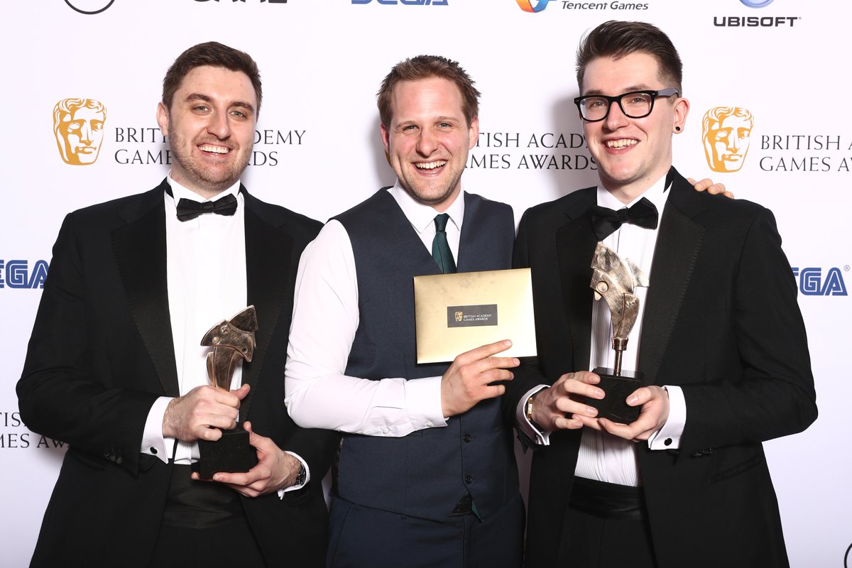 AbertayUni's tweet photo. Our talented students from @bluedoorgames are celebrating scooping the prestigious Ones to Watch prize @BAFTAGames https://t.co/T24YpgT8Bv 🎉 https://t.co/CjmyzKFdHe