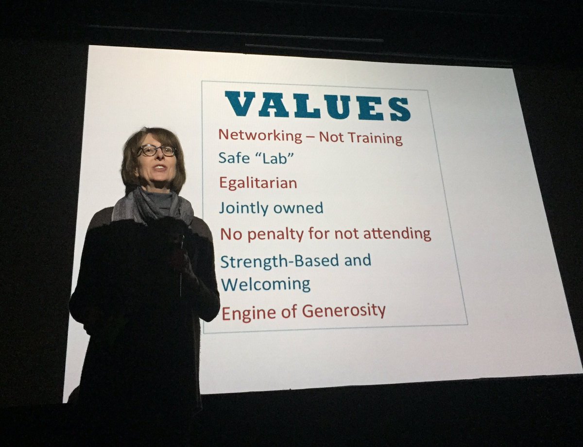 CommPACTSchools's tweet photo. #CommPACT @FridayCafe Judy Carson introduces how FridayCafe works to bring professionals together in support of work around the state https://t.co/NdubZaCRYy
