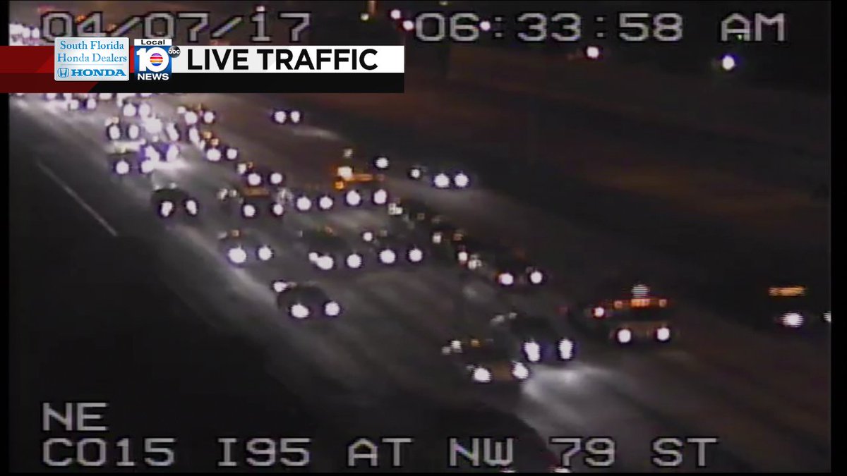 Crash on I-95 SB at NW 79th St #traffic https://t.co/RKRZ7LYDzL