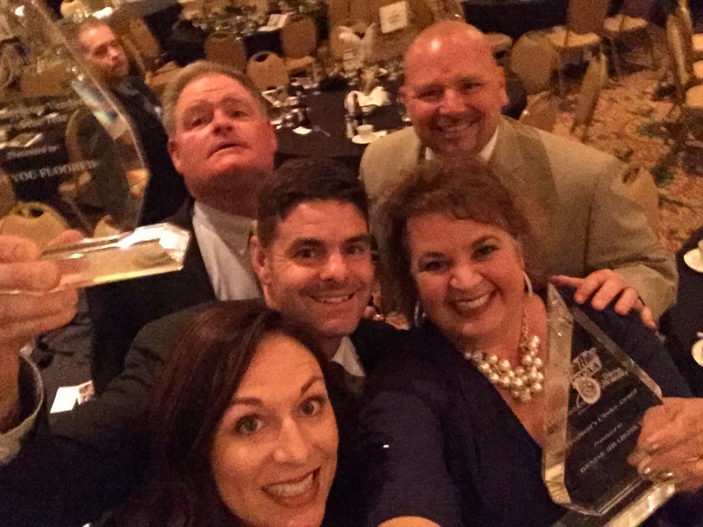 GotYouFloored's tweet photo. Double winners last night! PTAA Interior Contractor and Presidents Choice! #shinebright #ptaadiamond https://t.co/00URB6fvA2