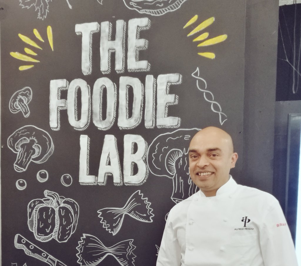 We're honoured to be joined by one of the most inspirational chefs of our time <a href="/Alfred_Prasad/">Alfred Prasad</a> live on #FoodieLab Indian cuisine at its best.