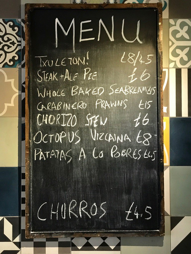 Chorizo Stew and Steak &amp; Ale Pie are the new additions to the @BaratxuriBar menu today! #MenuDelDia is on from 12!