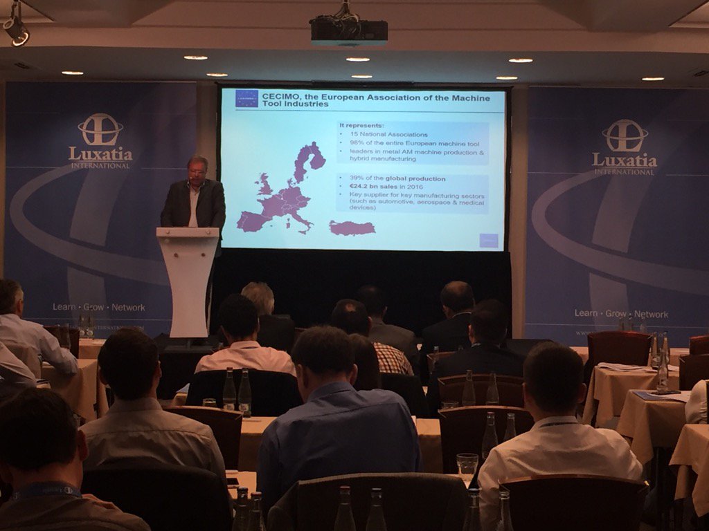 cecimo's tweet photo. #Additivemanufacturing has to keep EU competitive @FilipGeerts #smartmanufacturing2017 https://t.co/VMn66XCaWm