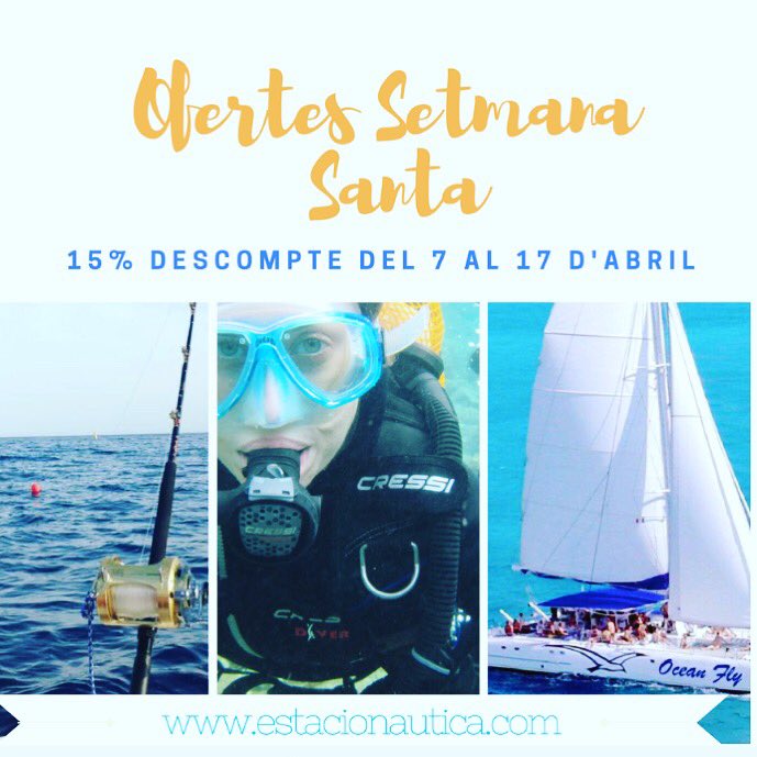 nauticparc's tweet photo. 🏷Ofertes #semanaSanta  #pesca🎣 #bateig🌊 #catamara 🛳#encostadaurada 
▶️Booking https://t.co/tiPWSEMMQN
@CambrilsTurisme @ametllademartur https://t.co/cyWMFqigwO