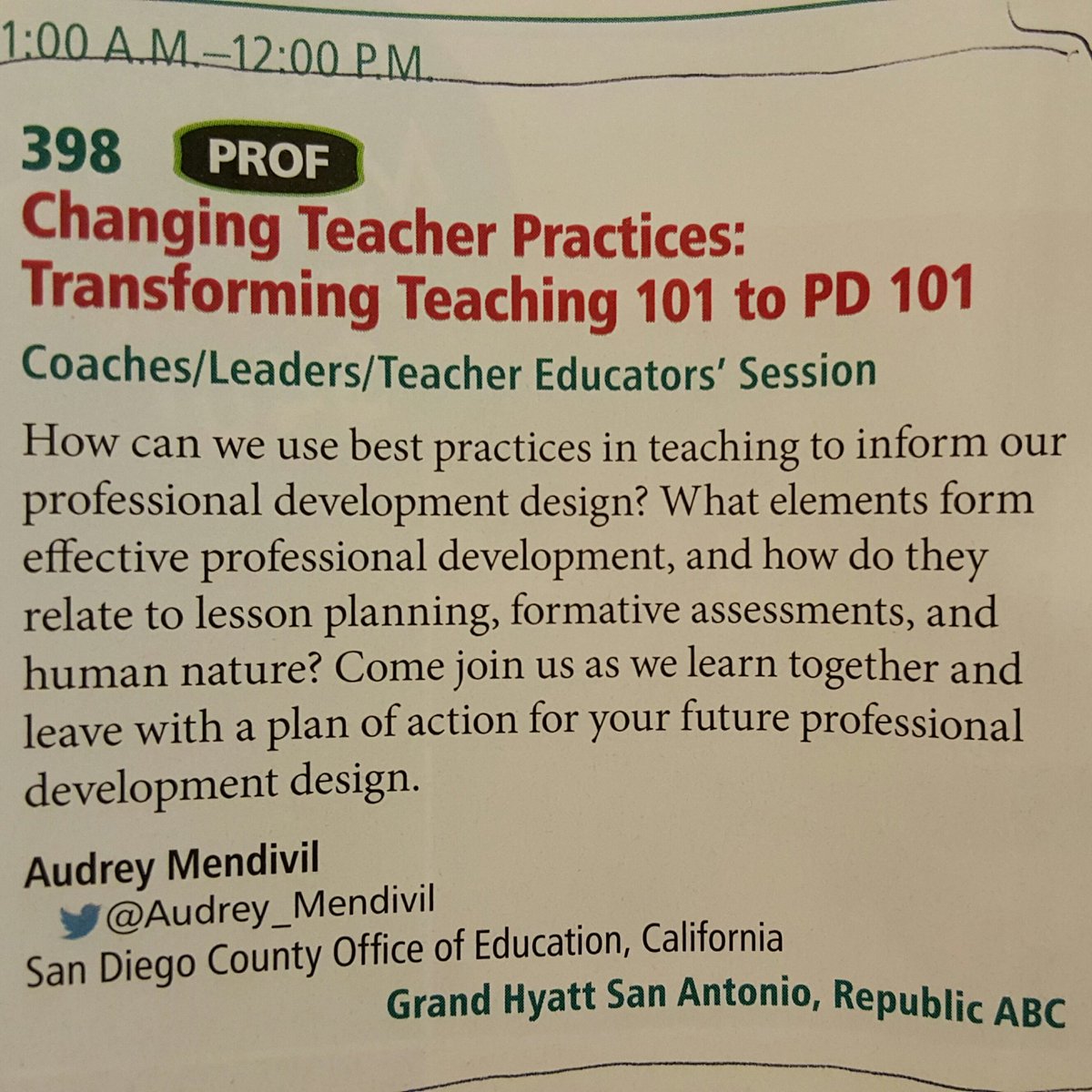 SDMathShack's tweet image. Trying to figure out how to share all your new knowledge from #NCTMannual? Then you need to go listen to @Audrey_Mendivil and make a plan!