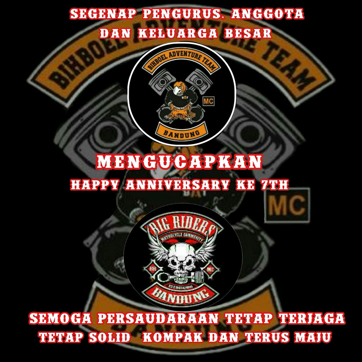 Happy aniv brooo , moga makin sukses tetap solid n makin jaya selalu