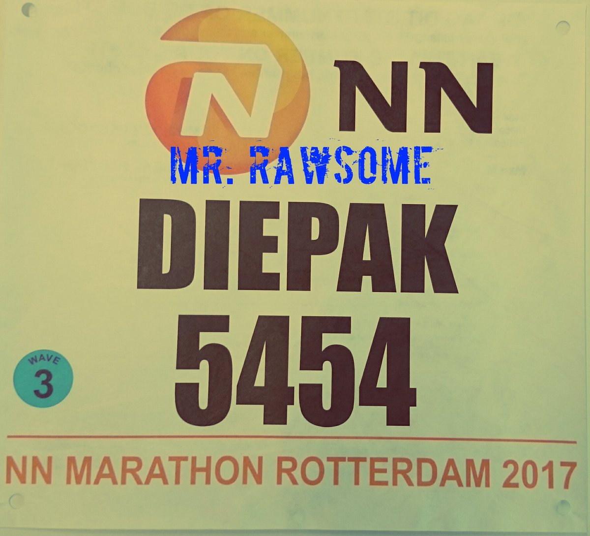 Just picked my start number. I'm ready to go, ;-). 
Be Rawsome!