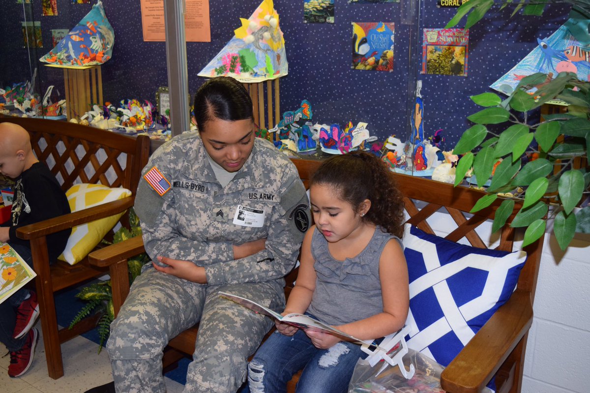 RandolphStars's tweet photo. SGTWells-Byrd from @JBMHHBOSS serves as a volunteer &amp; coordinator-Reading &amp; Recess-what fun! #nationalvolunteermonth #perfectpartners https://t.co/CgZjQc2bUl