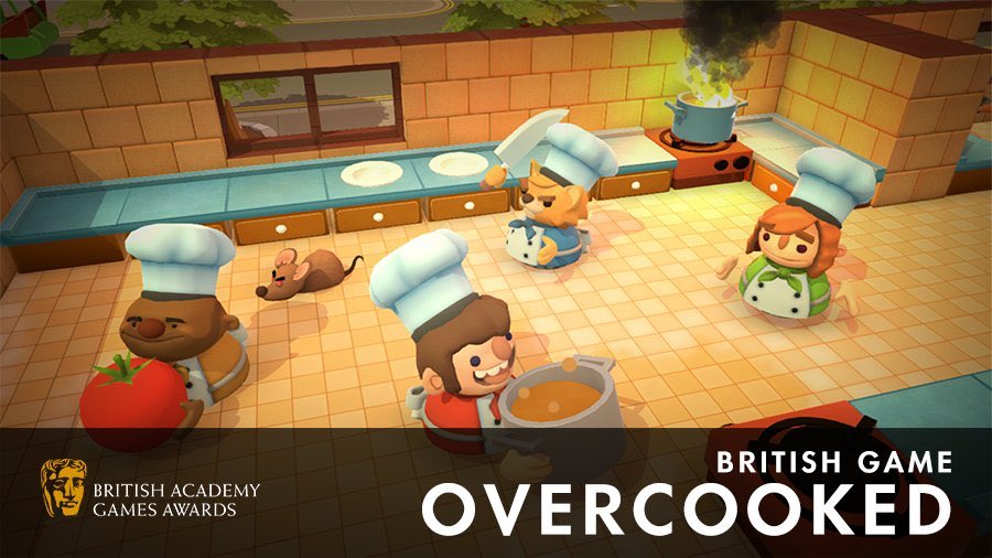 Bewildered, amazed and thrilled to announce that Overcooked has picked up two BAFTA Game Awards for Best Family Game and Best British Game!