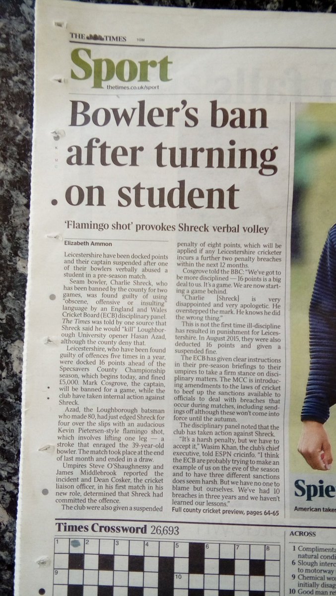 Baptism of fire for <a href="/DeanCosker/">Dean Cosker</a>  <a href="/cozzie99/">mark cosgrove</a> ban a bit harsh! <a href="/CountryEleven/">Penydarren Country XI Cricket Club 🏏</a>