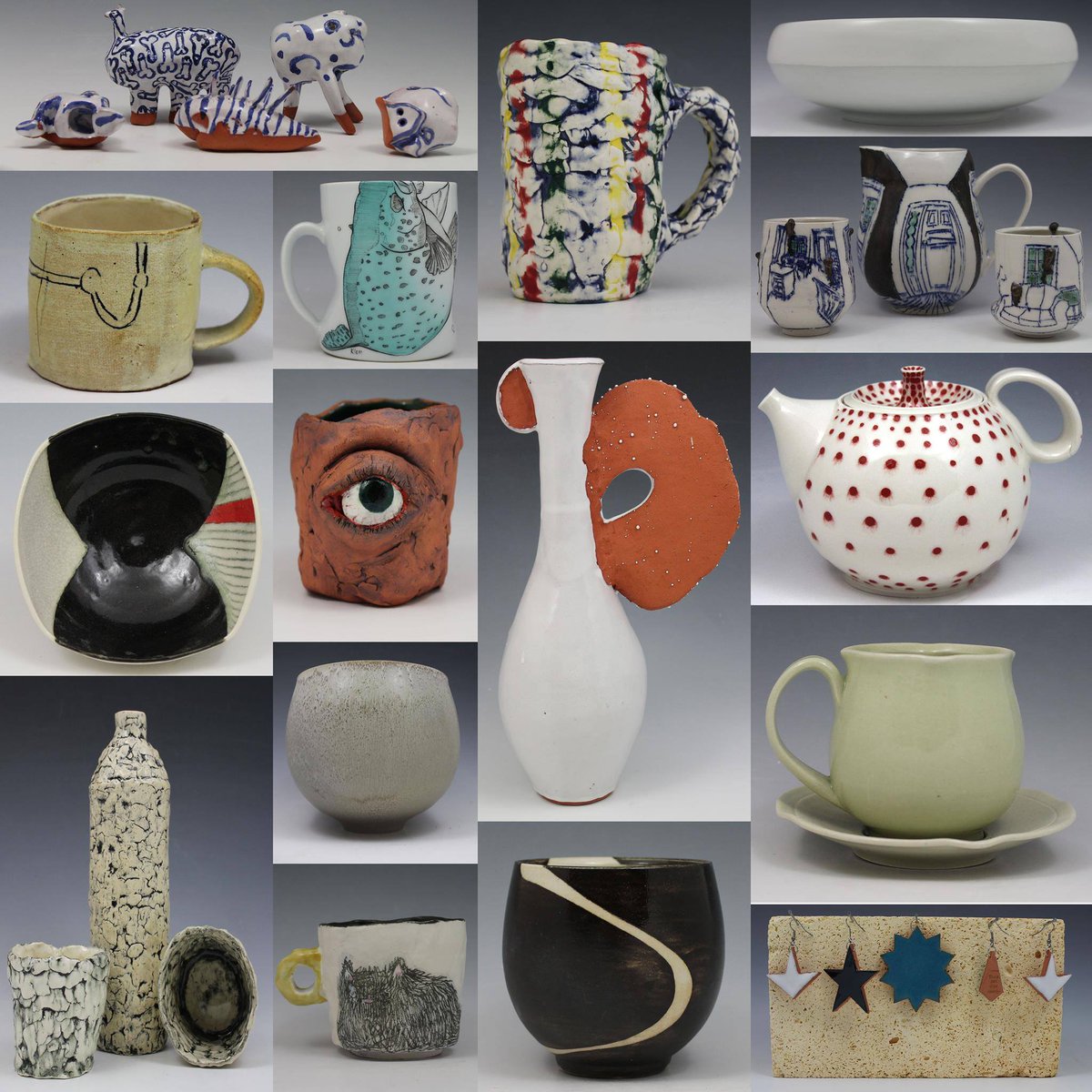 psuarts_arch's tweet photo. Join @woskobgallery & @DSCID First Friday! Hand-made pottery created by the #PennState Clay Club for sale at the Allen St. Gates! @PSU_SoVA https://t.co/WN2os1fbNb
