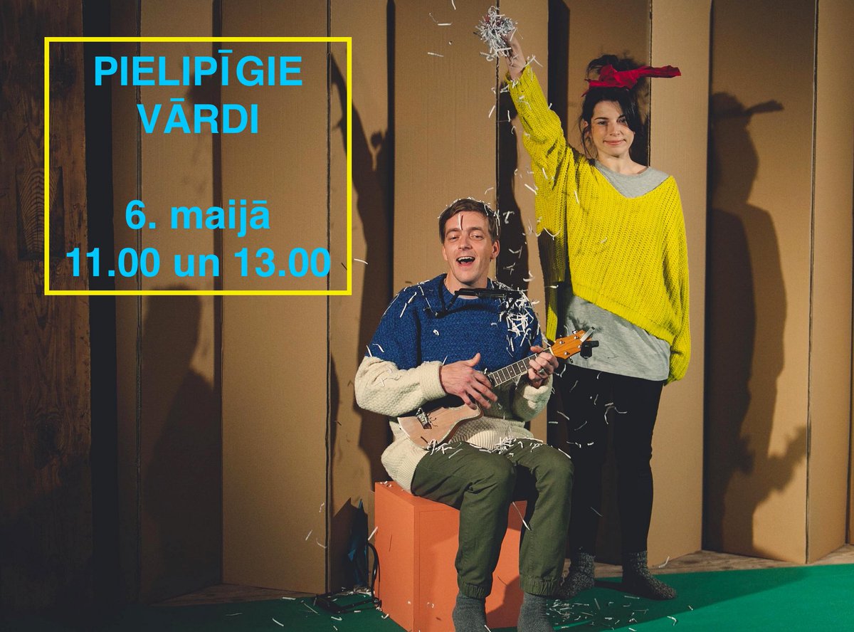 Smulitis's tweet image. 6. maijā, pēdējo reizi šajā sezonā, vārdu un pantiņu lipināšana! --&amp;gt; bit.ly/PielipigieBP Vairāk par izrādi - dirtydealteatro.lv/izrade/pielipi…