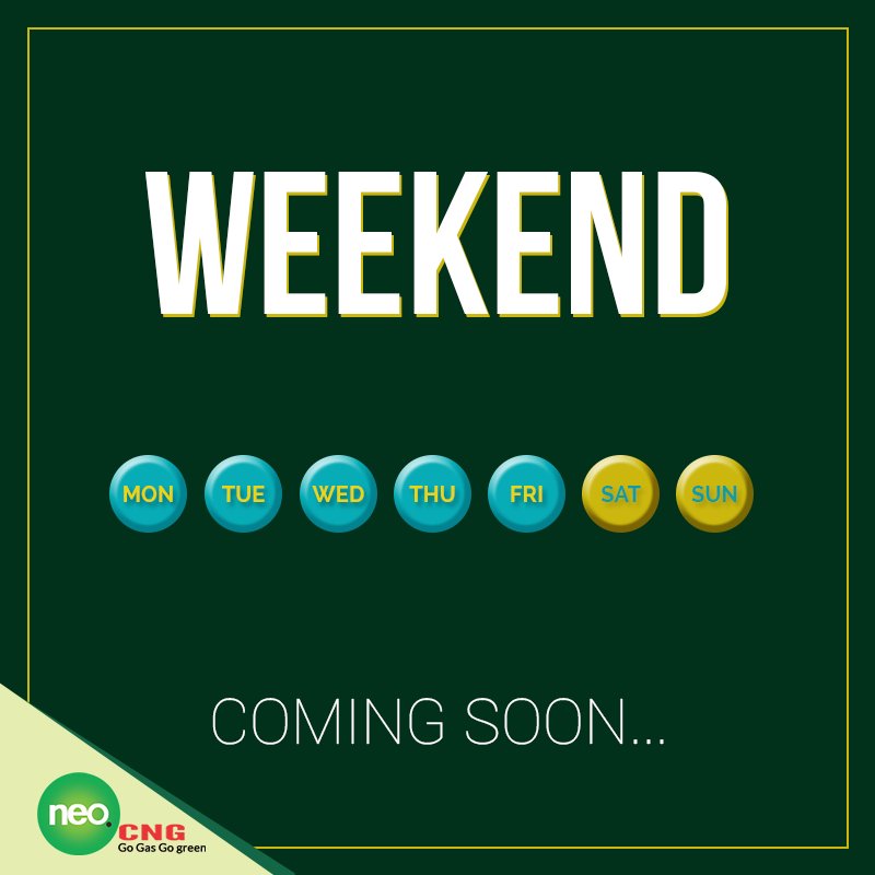 NeoCng's tweet image. Take a break from your long week and enjoy this weekend like never before.

#NeoCNG #Weekend #Friday #ContactUs neocng.com