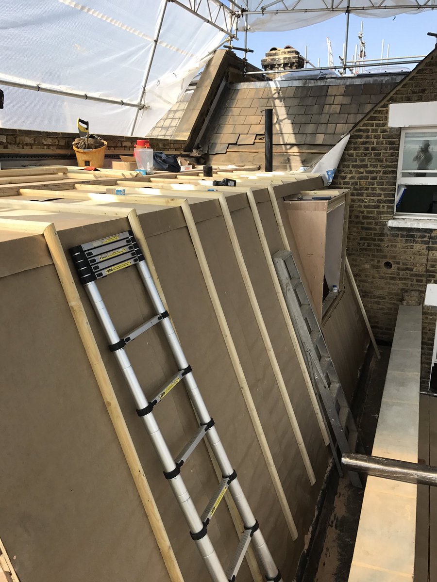 Just setting out the wood rolls ready to start laying lead on Monday !! #leadwork #roofing