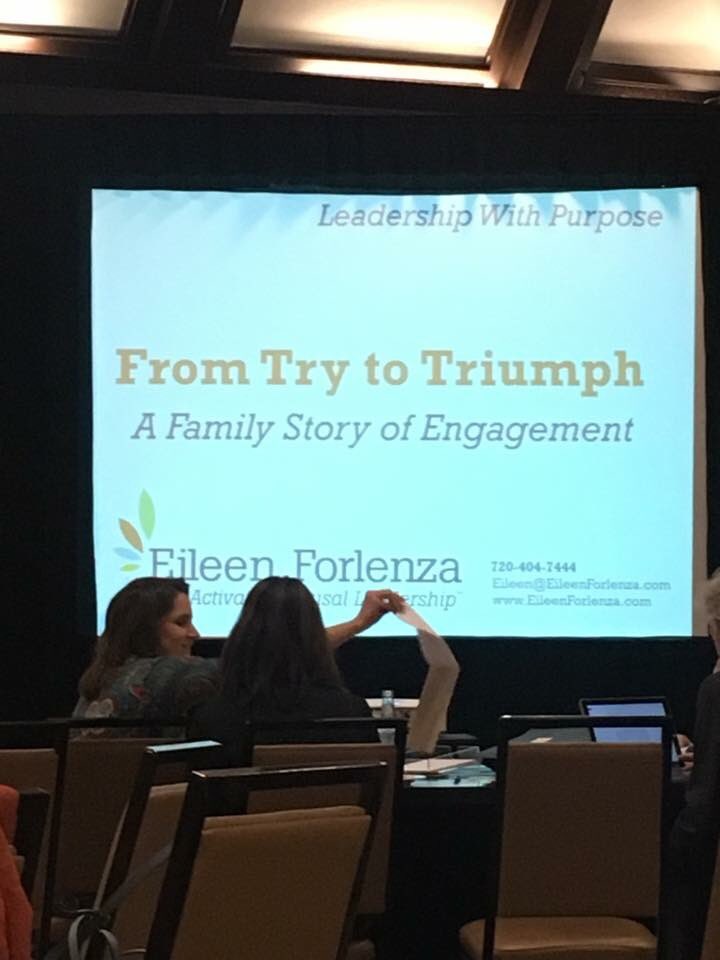 EileenForlenza's tweet photo. So glad to share my #familyengagement story at the Mountain States Genetics conference. So much to say about quality partnerships. https://t.co/0XGZhOqbLP