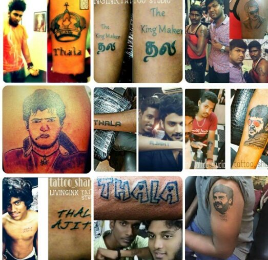 THALA ADDICTS on X Thala Tattoo in fans body increasing day by day  Craze on Thala Ajith ThalaMania rameshlaus ThalaAravint  httpstcoGANXcNBl0K  X
