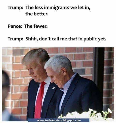 My favourite Trump/ Pence meme- very clever #auspol #VPinAUS