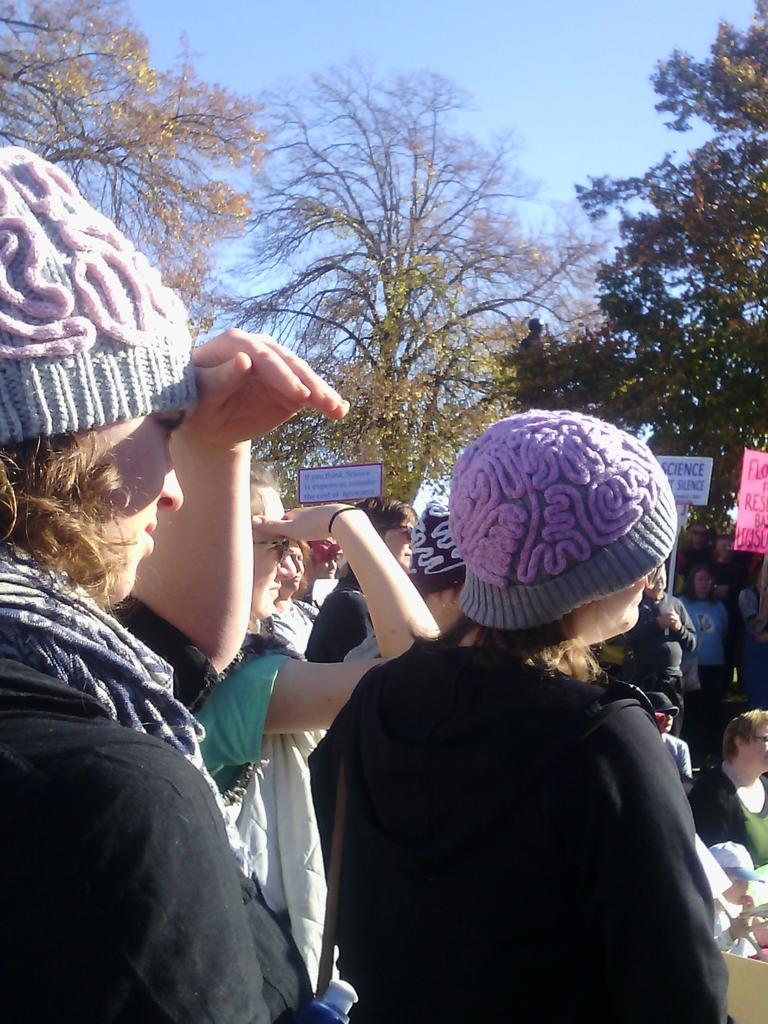 BrainHats #marchforscience  Christchurch NZ