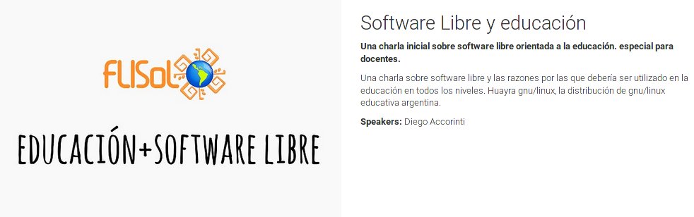 FlisolCABA's tweet photo. Charla:"Software libre y educación" by @diegoacco - 14hs Aula.0.02  

Registrate en https://t.co/PtUOAAlyhK

@FLISOLar https://t.co/Hn4zbLtD8t