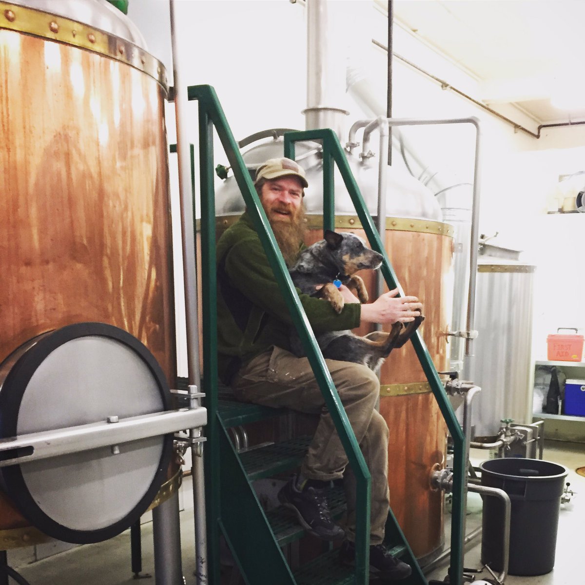 Flashdog is the real mastermind behind the beer. The rest of us are just his loyal subjects #rossislandbrewery #brewdog