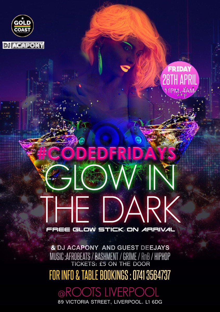 Gold_Coast_Ent's tweet photo. Next week Friday we have our #CodedFridays of this month, Get the word out there, GLOW IN THE DARK! #shutdown 🔥🔥🔥 https://t.co/NUWVAMXbG6