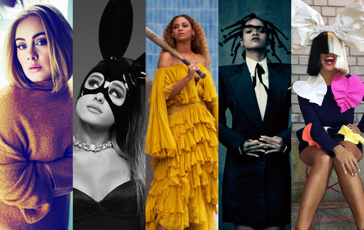 BBMAs's tweet photo. The #BBMAs Top Female Artist nominees this year are FIERCE. But are they superheroes? I think so. 😏 https://t.co/UrODKIuMwm https://t.co/oJMhf7PgU8