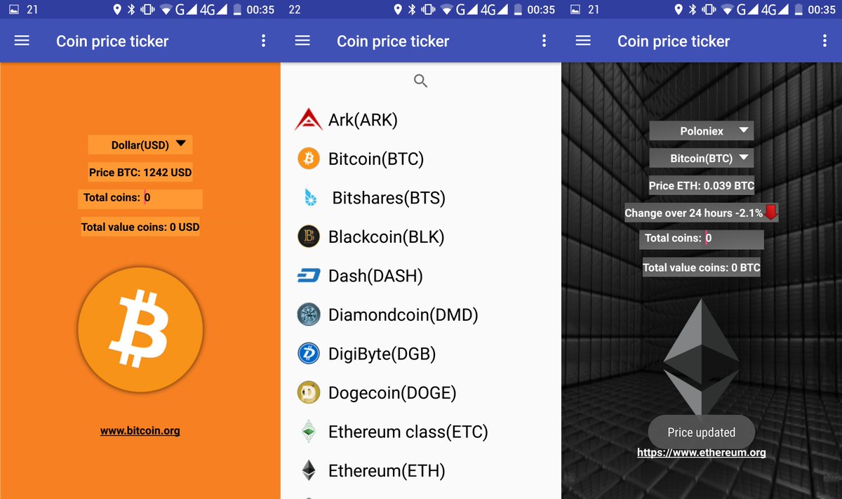 WISKUNDESTUDENT's tweet photo. Coin price ticker version 3.0 released
What's new
- Coin list appears directly on the startpage
- Search function added on coin list https://t.co/HGS2FYmGL4