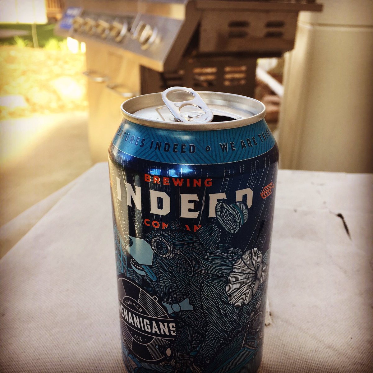 tjpete47's tweet photo. Yep it's grilling season!@indeedbrewing Shenanigans #lovebeer #lovethisbeer #beerperfection https://t.co/M9j5944lQC