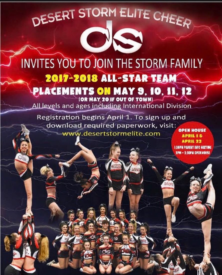 DSE_Cheer's tweet photo. Don't forget we have Open house this Sunday 1:30pm - 3:30pm and a FREE TUMBLE clinic TODAY  6:30-8pm Please share ⚡️🌪https://t.co/Xg4t1kmaTQ https://t.co/fhAhoL9beD