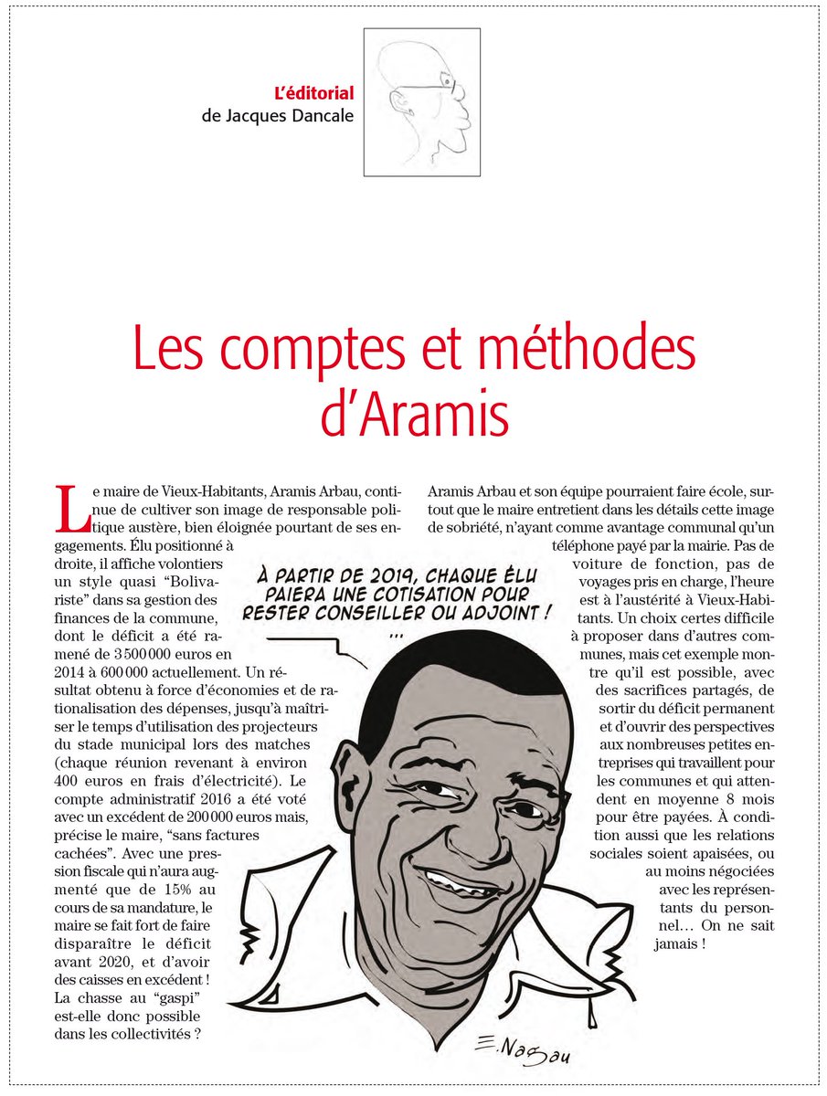 NSemaine's tweet photo. L'édito de la semaine, par Jacques Dancale. À lire dans @NSemaine. https://t.co/5r92PwWnOX