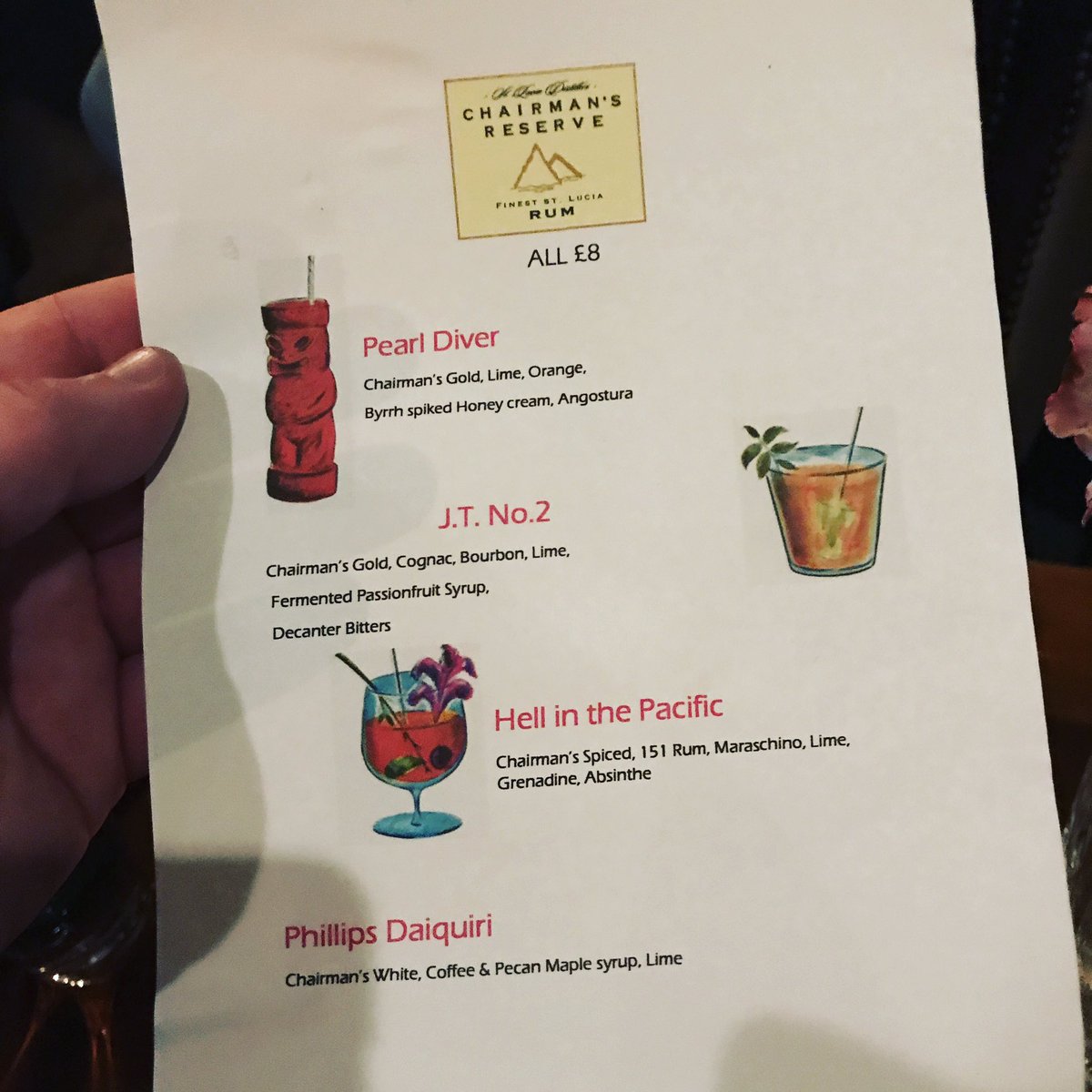 Cracking <a href="/ChairmansUK/">Chairmans Reserve UK</a> cocktail menu at <a href="/TDCCDF/">The Dead Canary</a> in Cardiff for <a href="/cardiffcw/">Cardiff Cocktail Week</a>! #cocktails #cardiff #rum #chairmansreserve