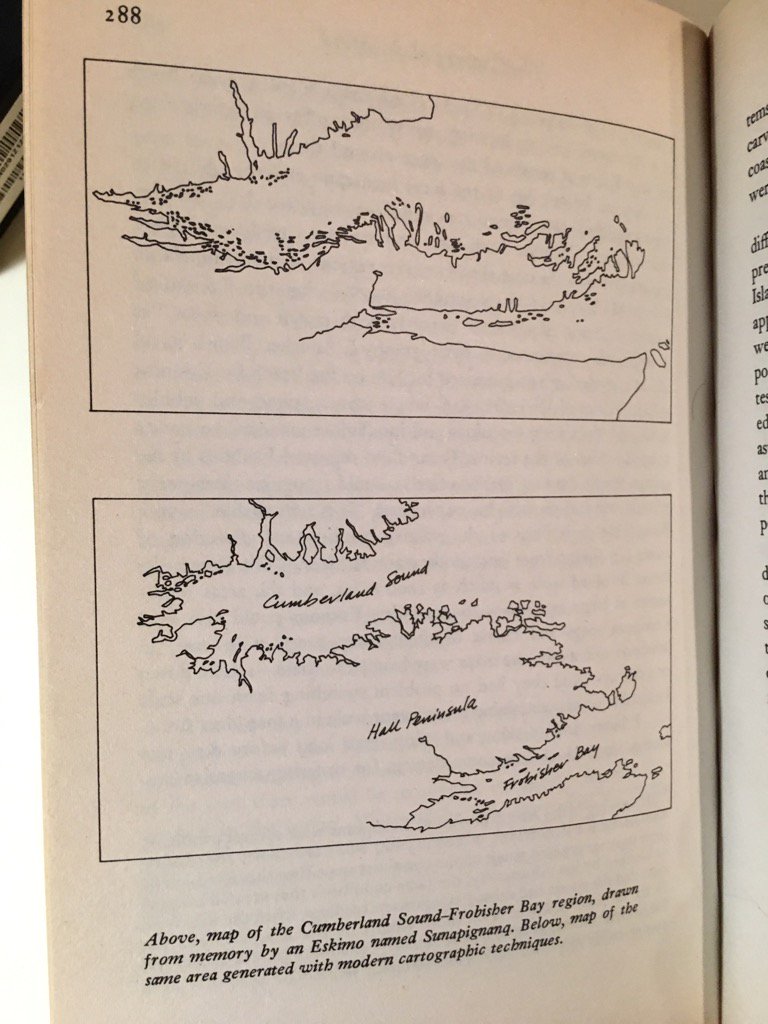 paulleoclarke's tweet image. Image from Barry Lopez, Arctic Dreams cited at Land Based Learning PD today @RBRussellHS! #mentalmap #IndigKnowledge