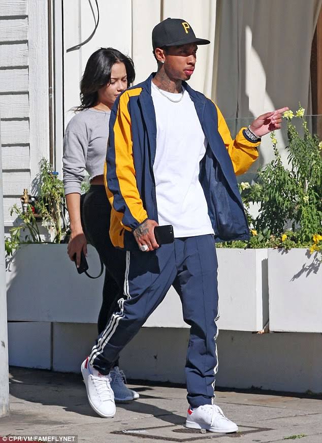 tyga wearing jordans