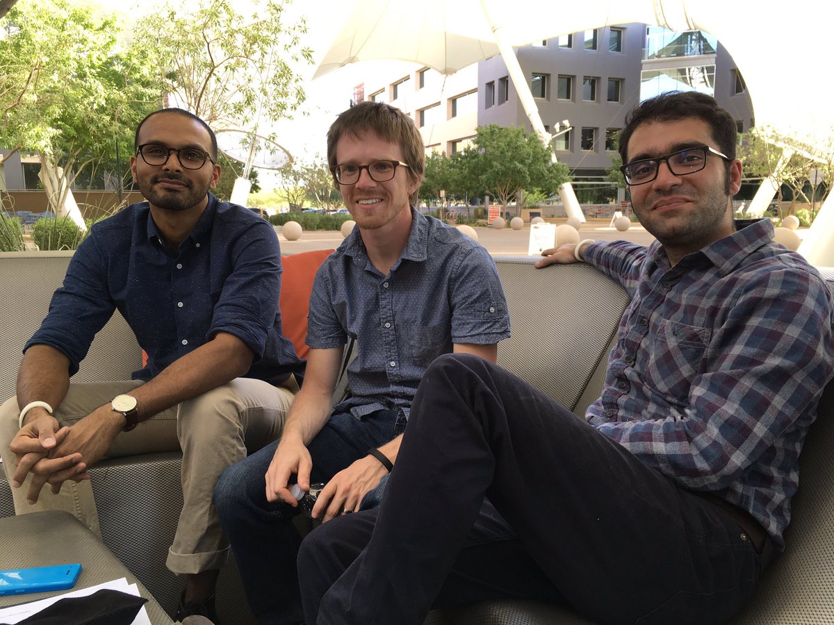 EntrepreneurASU's tweet photo. Near, awaits the results of #ASUDemoDay2017 in the hopes they get funds for their long distance, emotional communication prototype. https://t.co/T81kqOXGPV