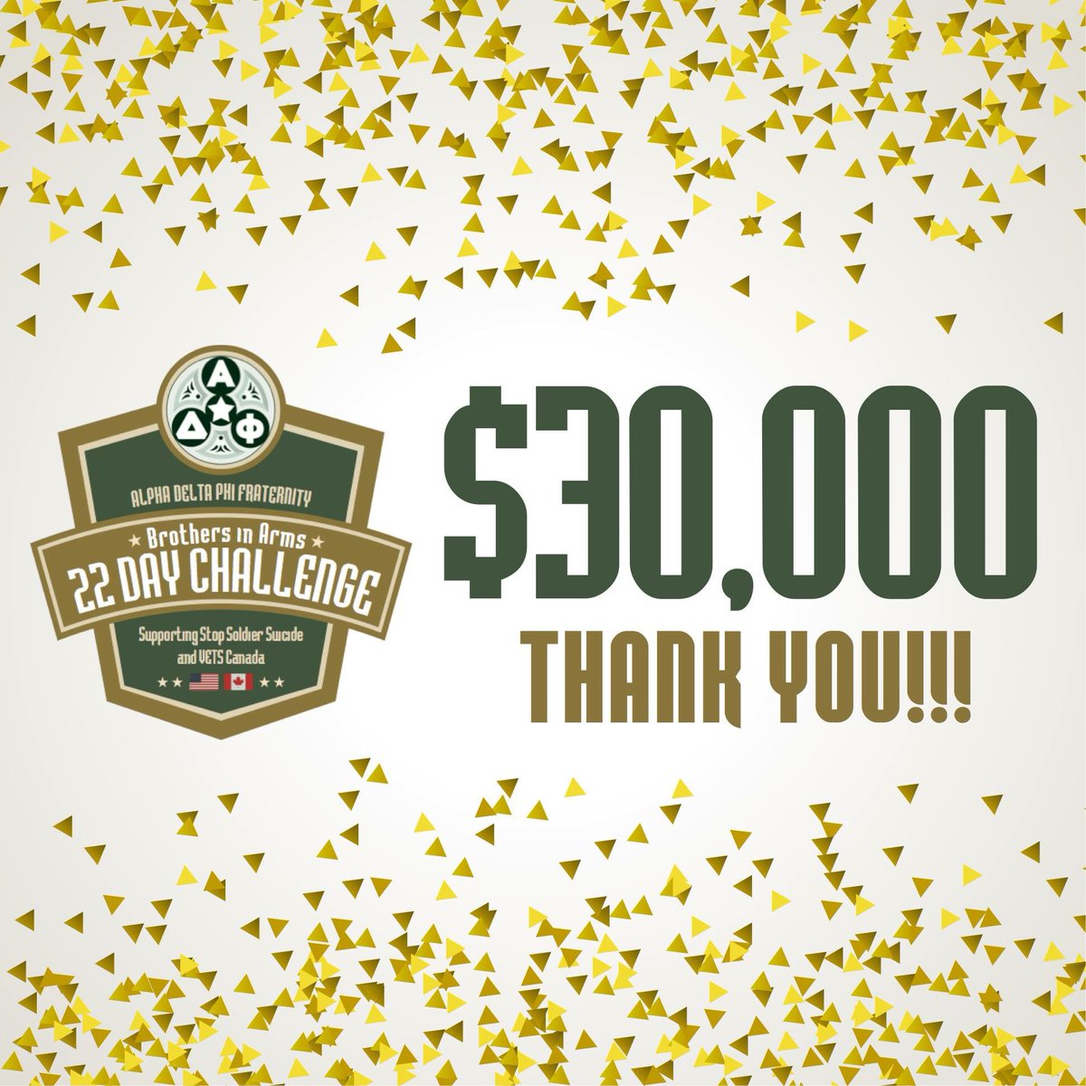 AlphaDeltHQ's tweet photo. YOU DID IT! We reached our goal early! #finishstrong #biachallenge https://t.co/Cpz8tlMvVP