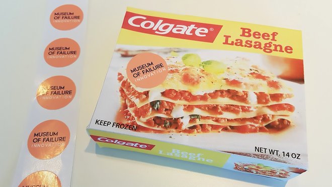 foodandwine's tweet photo. Whatever happened to Colgate Lasagna? (Yes, that was a thing.) https://t.co/BeORs1DMQI https://t.co/IpOpIWC4ox