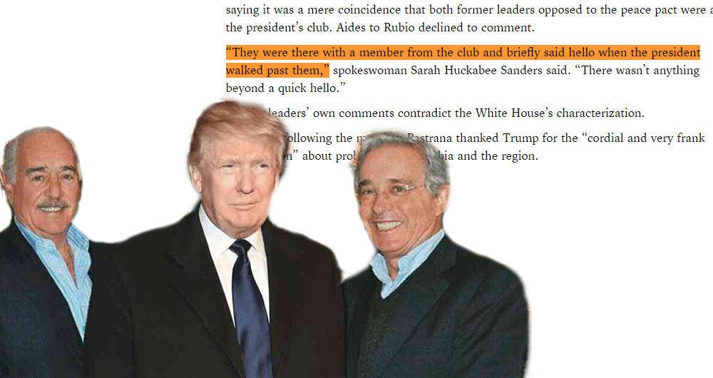 PATTYHEREDIAV's tweet photo. #Confidenciales | Solo un "hello" entre Uribe, Pastrana y Trump https://t.co/vfMKi8CFLQ by #RevistaSemana via @c0nvey https://t.co/rhtGkJH1qx