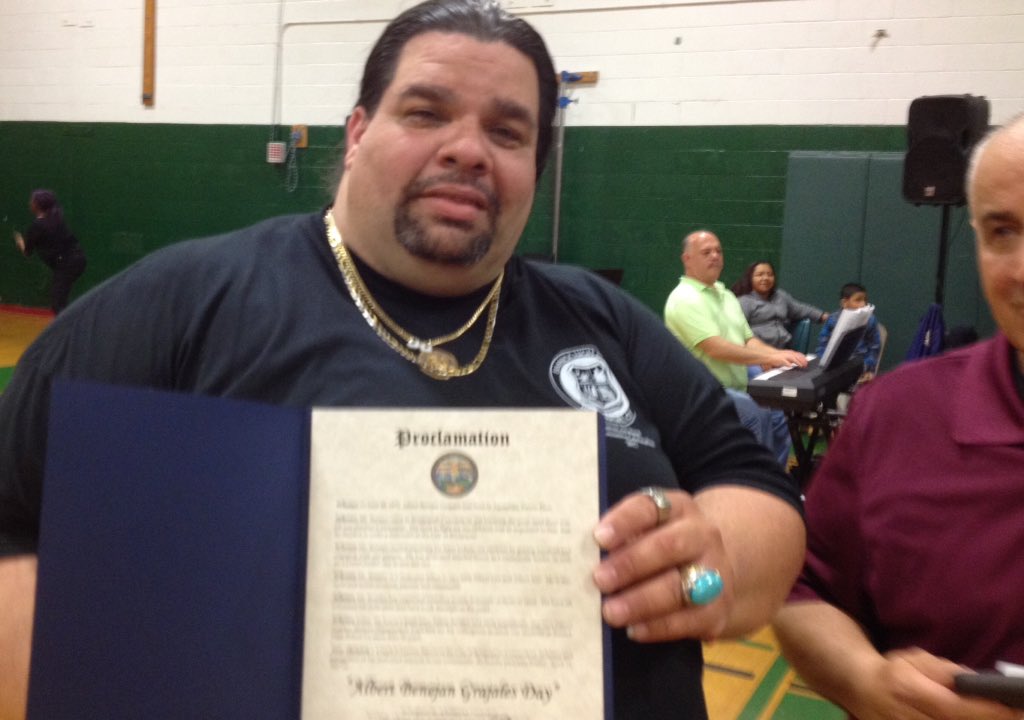 CommPACTSchools's tweet photo. #CommPACT @BassickHS PTSO President was honored by Bridgeport Mayor Ganim proclaiming today as Mr Albert Benejan Day https://t.co/TxwMO7uXlK
