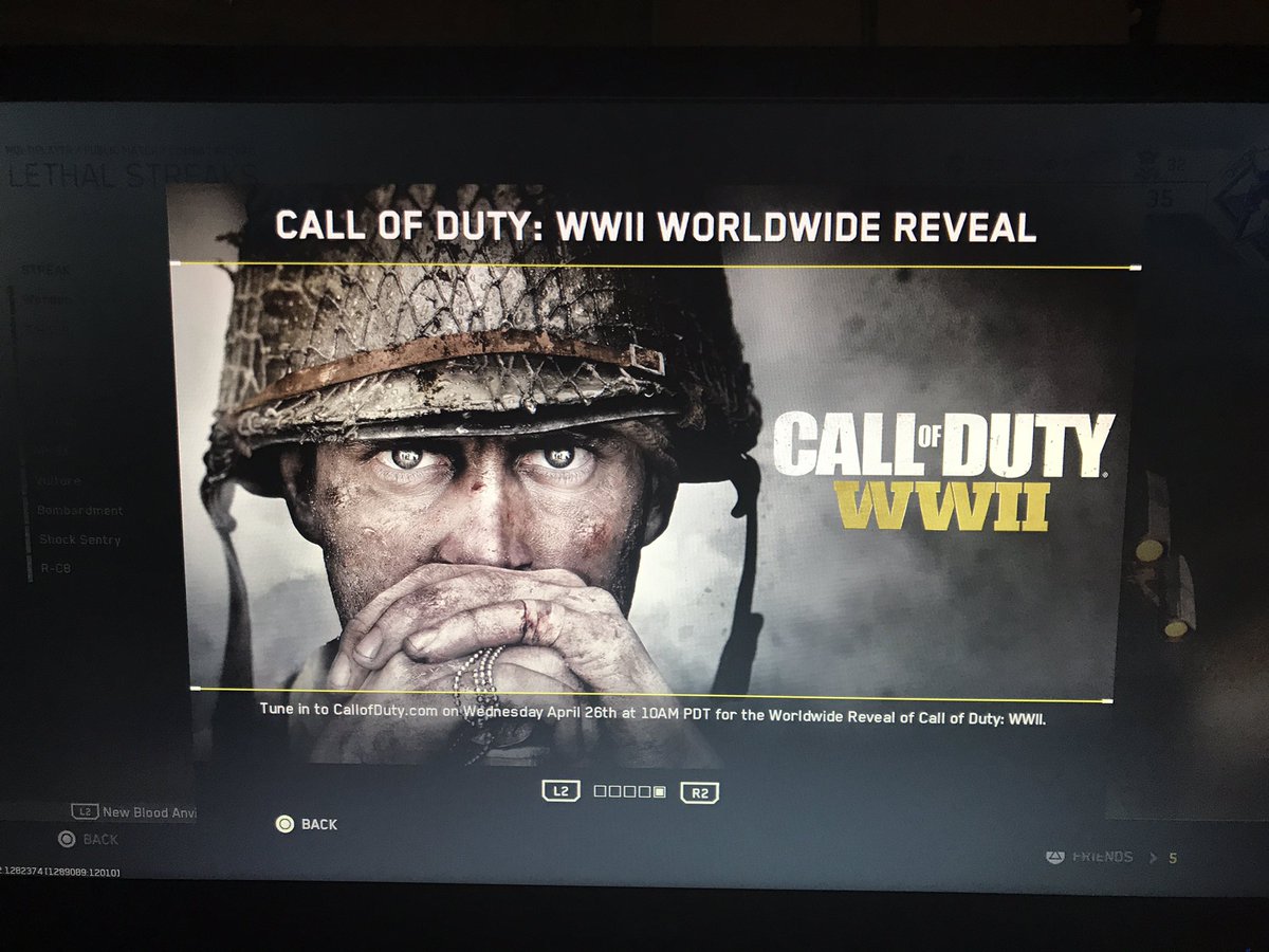 MurderMachineNS's tweet image. This is what you like to see when you login to a COD game
